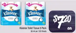 Farmer Jack's Kleenex Toilet Tissue 9 Pack offer