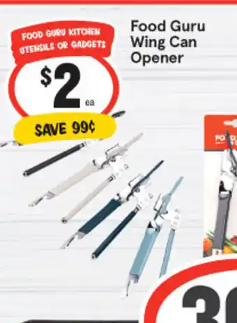 IGA Food Guru Wing Can Opener offer