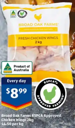ALDI Broad Oak Farms Chicken Wings 2kg offer