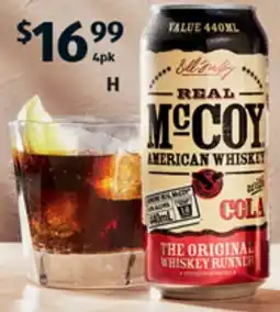 REAL McCOY AMERICAN WHISKEY