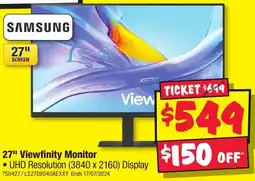 JB Hi-Fi SAMSUNG 27" Viewfinity Monitor offer