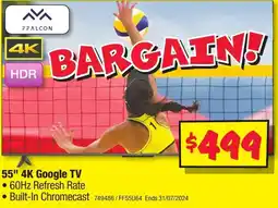 JB Hi-Fi FFALCON 55" 4K Google TV offer