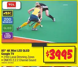 JB Hi-Fi TCL 85" 4K Mini LED QLED Google TV offer