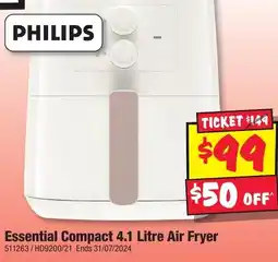 JB Hi-Fi PHILIPS Essential Compact 4.1 Litre Air Fryer offer