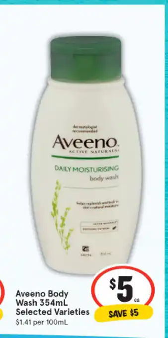 IGA Aveeno Body Wash 354ml offer