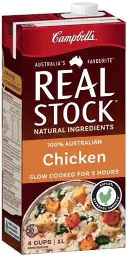 IGA Campbell’s Real Stock 1 Litre Selected Varieties offer
