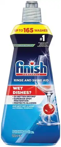 IGA Finish Rinse and Shine Aid Dishwasher Liquid 500mL offer
