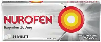 IGA Nurofen Ibuprofen 200mg Tablets 24 Pack offer