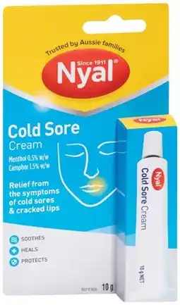 IGA Nyal Cold Sore Cream 10g offer