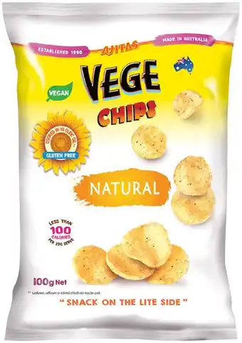 IGA Ajitas Vege Chips 100g Selected Varieties offer