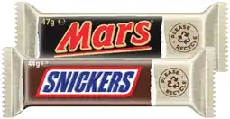IGA Mars Medium Bars or M&M’s 35‑56g Selected Varieties offer