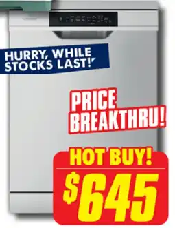 The Good Guys Westinghouse 60cm Dishwasher Stainless Steel offer