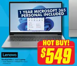The Good Guys Lenovo IdeaPad Slim 1 15.6" Laptop offer