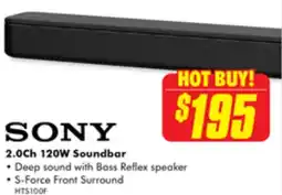The Good Guys SONY 2.0Ch 120W Soundbar offer