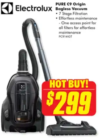 The Good Guys PURE C9 Origin Bagless Vacuum offer