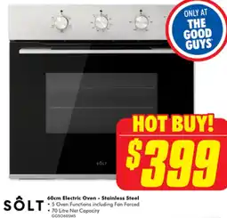 The Good Guys SOLT 60cm Electric Oven - Stainless Steel offer