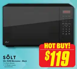 The Good Guys SOLT 20L 700W Microwave - Black offer