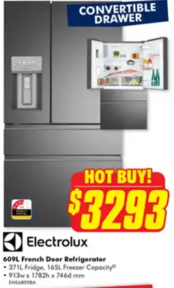 The Good Guys Electrolux 609L French Door Refrigerator offer
