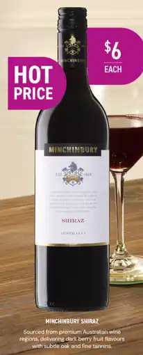 Dan Murphy's MINCHINBURY SHIRAZ offer