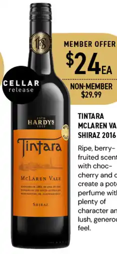 Dan Murphy's TINTARA MCLAREN VALE SHIRAZ 2016 offer