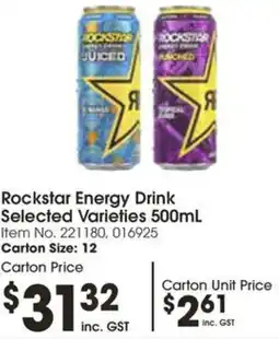Campbells Wholesale Rockstar Energy Drink offer