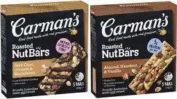 Coles Carman's Nut or Muesli Bars 150g-270g offer