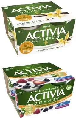 Coles Danone Activia Yoghurt 4x125g offer