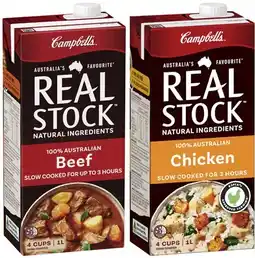 Coles Campbell's Real Stock 1 Litre offer