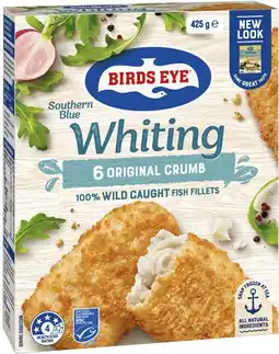 Coles Birds Eye Southern Blue Whiting Fillets 425g offer