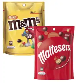 Coles Mars M&Ms, Maltesers or Pods 120g-180g offer
