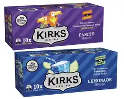 Coles Kirks Soft Drink 10x375mL offer