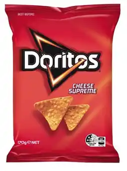Coles Doritos Corn Chips 150g-170g offer