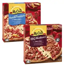 Coles McCain Family Pizza 490g-500g offer