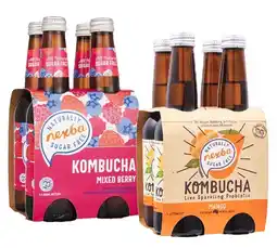 Coles Nexba Kombucha 4x330mL offer