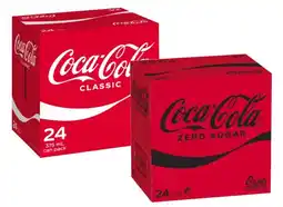 Coles Coca-Cola, Fanta or Sprite Soft Drink 24x375mL offer