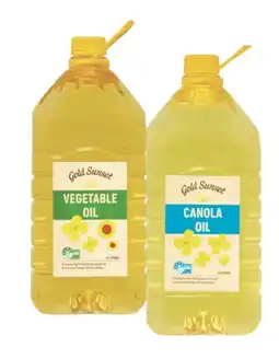 Coles Gold Sunset Canola or Vegetable Oil 4 Litre offer