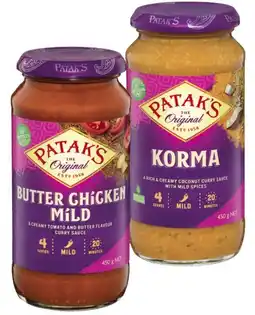 Coles Patak's Simmer Sauce 450g offer