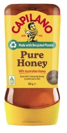 Coles Capilano 100% Pure Australian Honey Squeeze 500g offer