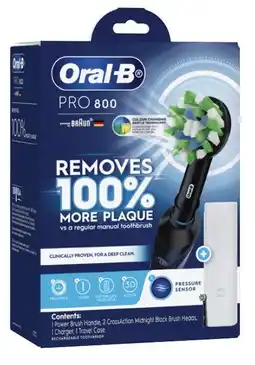 Coles Oral B Pro 800 Cross Action Electric Toothbrush 1 Pack offer