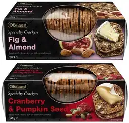 Coles OB Finest Crackers 150g offer