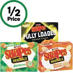 Woolworths Arnott’s Shapes 160-190g or Shapes Fully Loaded 130g offer