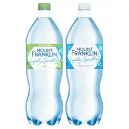 Woolworths Mount Franklin Lightly Sparkling Water 1.25 Litre offer
