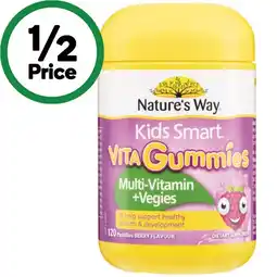 Woolworths Nature’s Way Kids Smart Vita Gummies Multivitamin Pk 120 offer