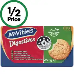 Woolworths McVitie’s Healthier Digestive 250g or McVitie’s Rich Tea 300g offer