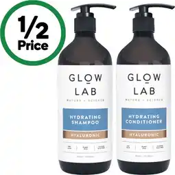 Woolworths Glow Lab Shampoo or Conditioner 600ml offer
