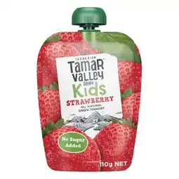 Woolworths Tamar Valley Kids Yoghurt Pouch 110g – From the Fridge offer