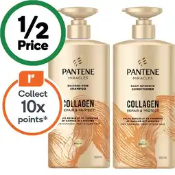 Woolworths Pantene Collagen Shampoo 650ml or Pantene Collagen Conditioner 600ml offer