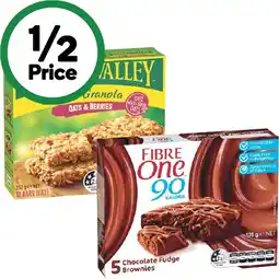 Woolworths Fibre One 100-120g Pk 4/5 or Nature Valley Crunchy Bars 252g Pk 6 offer