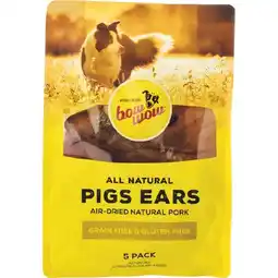 Woolworths Bow Wow Pigs Ears Dog Treats 5 Pack offer
