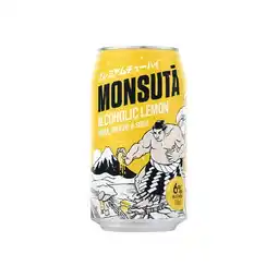 Woolworths Monsuta Lemon Chuhai 6% Cans 4x350ml offer